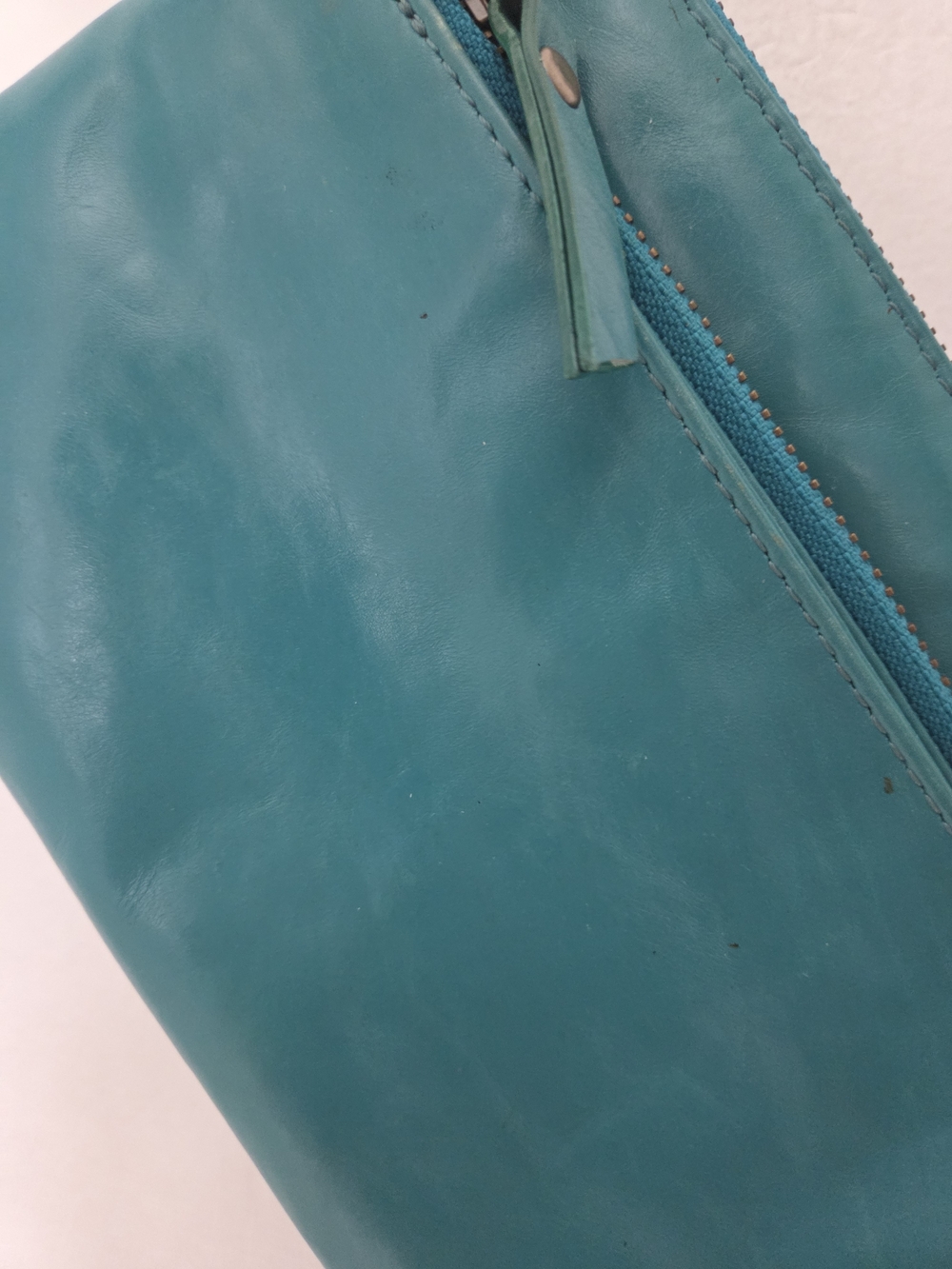 Latico Teal Leather Zip Wristlet/ Clutch - Women Bags